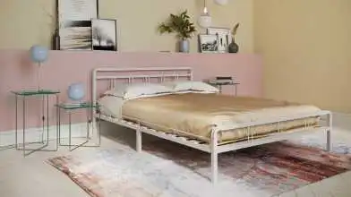 Современная металлическая кровать Avinon, цвет белый в спальню Askona фотография товара - 1 - превью